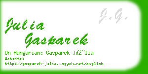 julia gasparek business card